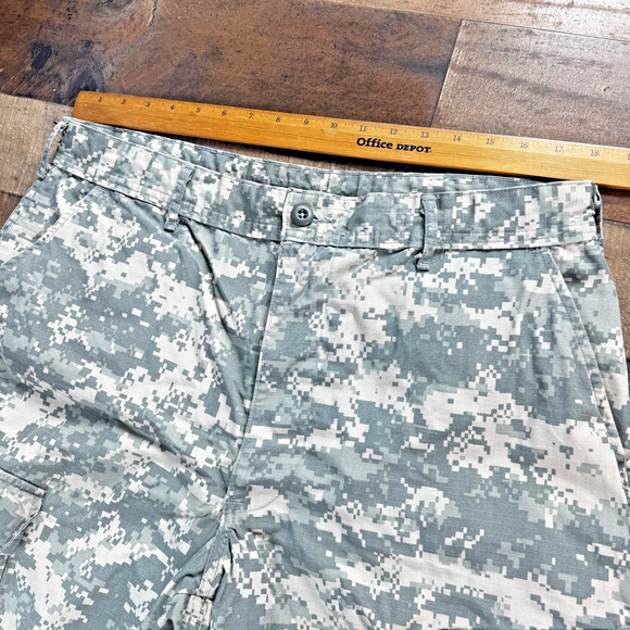 US ARMY Combat Uniform Pants Trousers Mens MEDIUM REGULAR Digital Camo Ripstop - Picture 8 of 13
